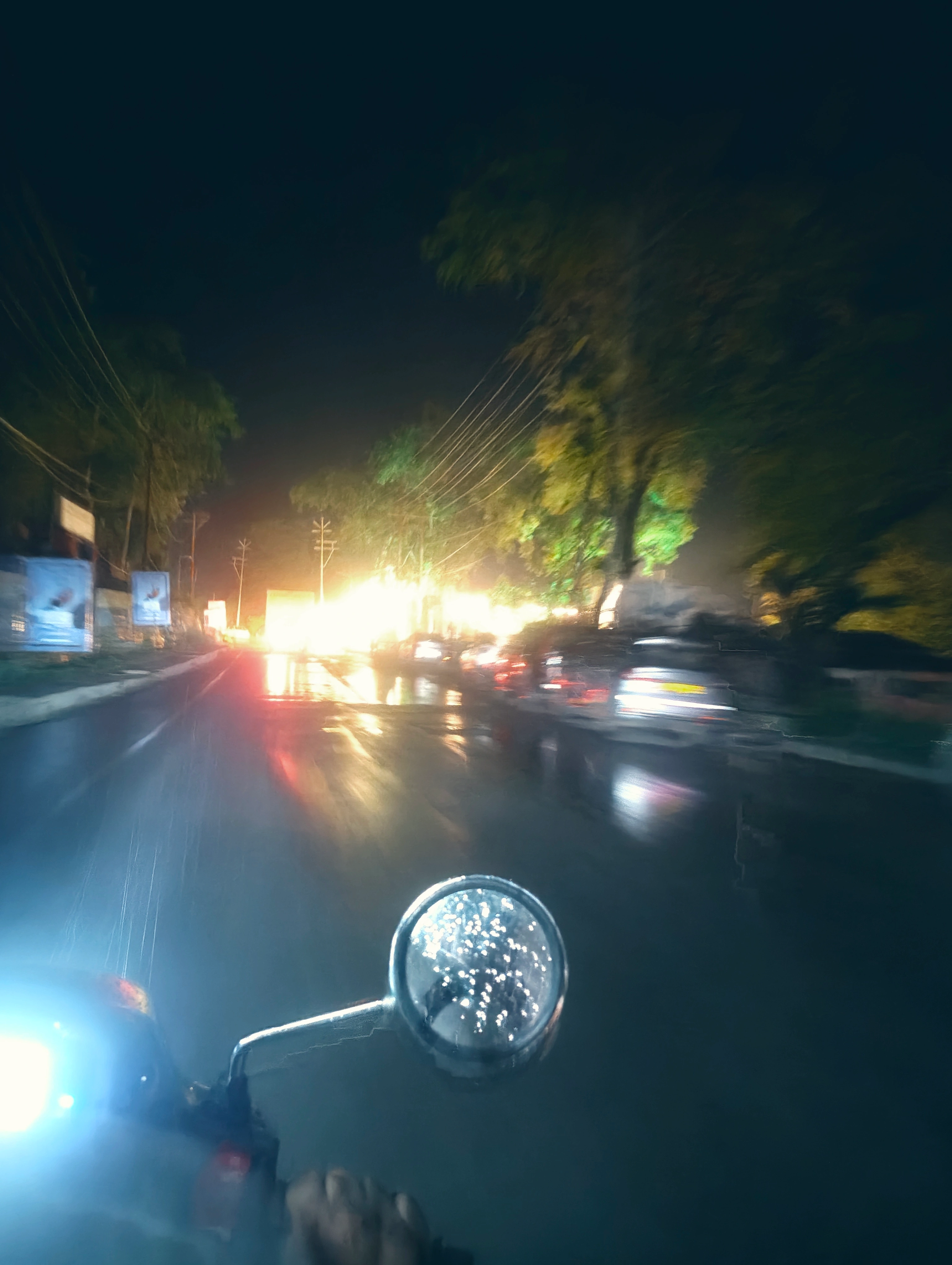 Scooty ride in the rain